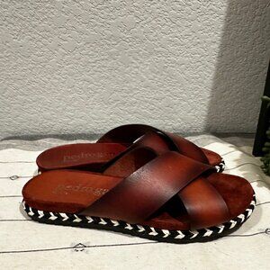 NIB Pedro Garcia Gail Leather Slide Sandal 36 1/2